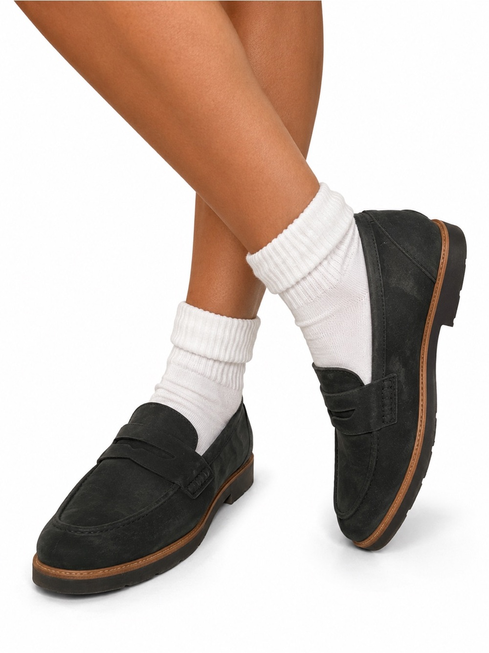 Dr. Scholl's | Black Suede Penny Loafers | Comfort Shoes |Women's Size 11